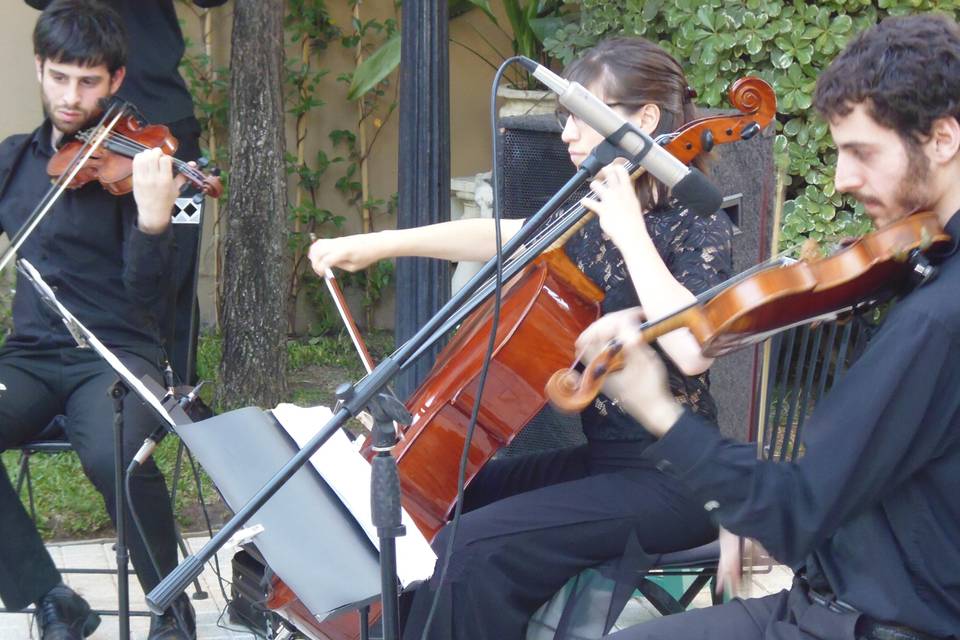 Dos violines y cello ceremonia