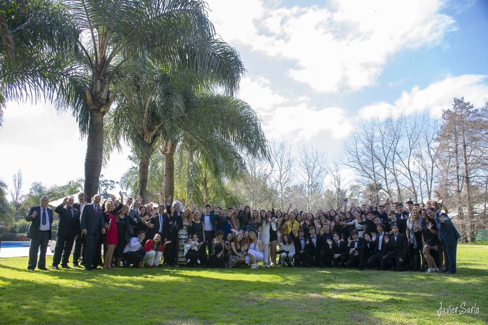 En jardín