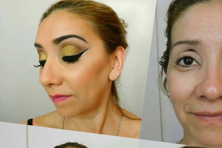 Makeup tonos dorados