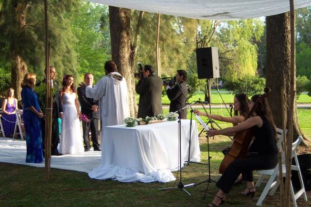 Violín y cello ceremonia