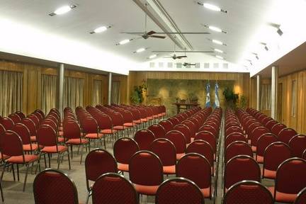 Salón preparado para convención