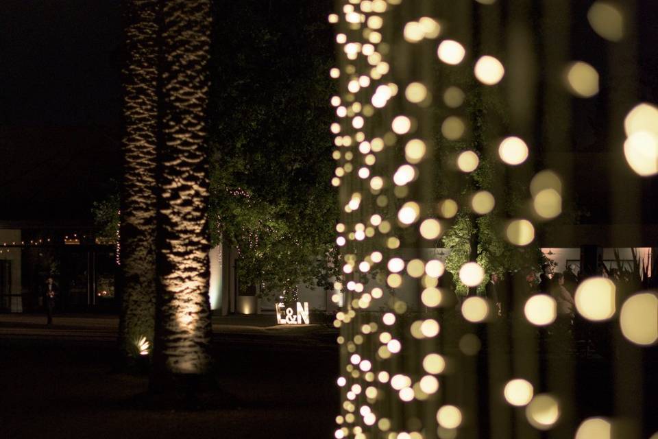 Tunel de luces boda