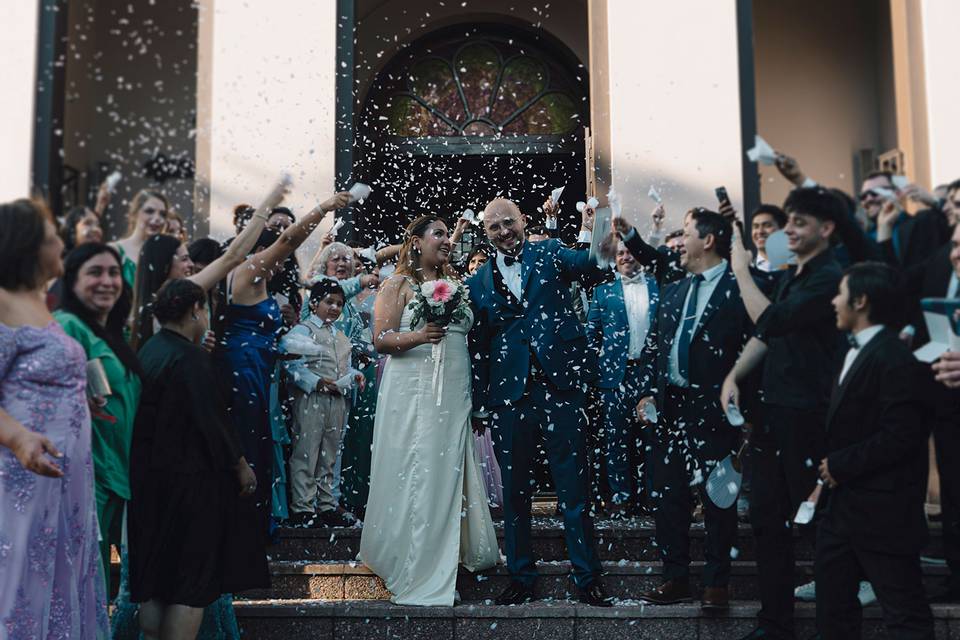 Novios salida de la iglesia