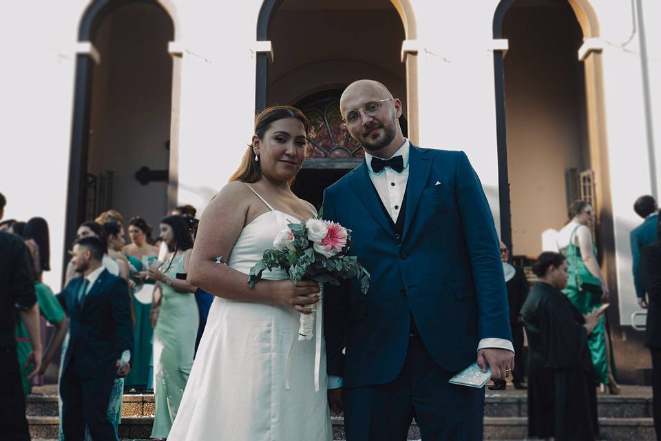 Novios salida de la iglesia