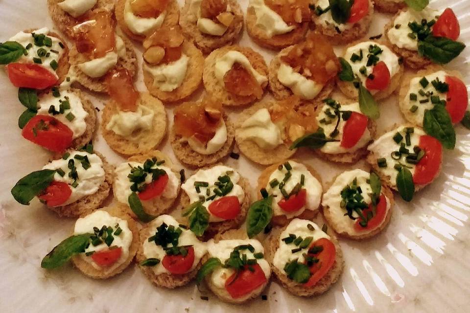 Variedad de canapés