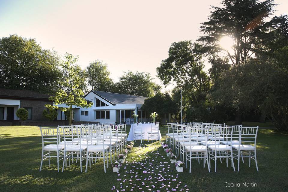 Ceremonia al aire libre