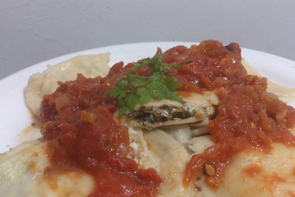 Raviolones verdura