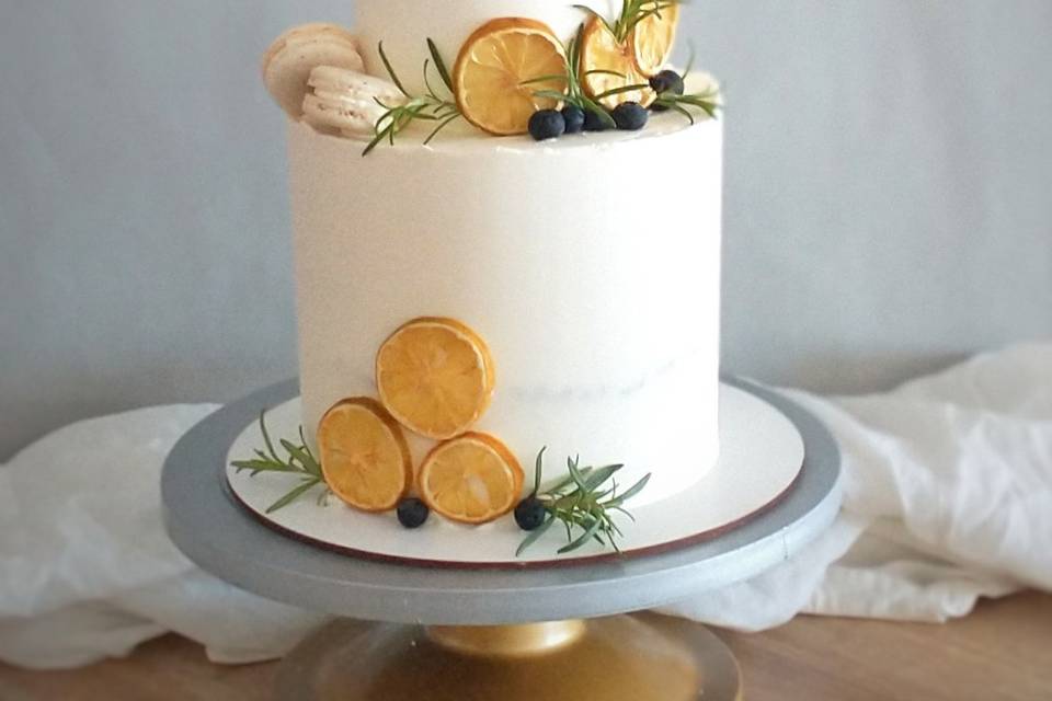 Torta de bodas limones confita