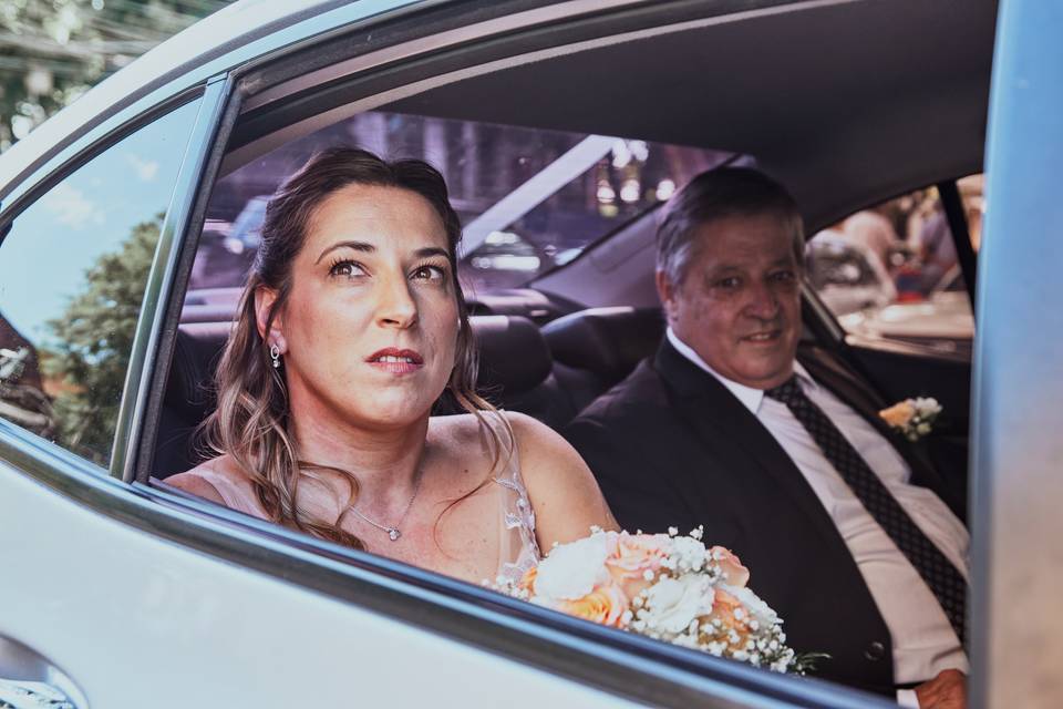 La novia y su papá