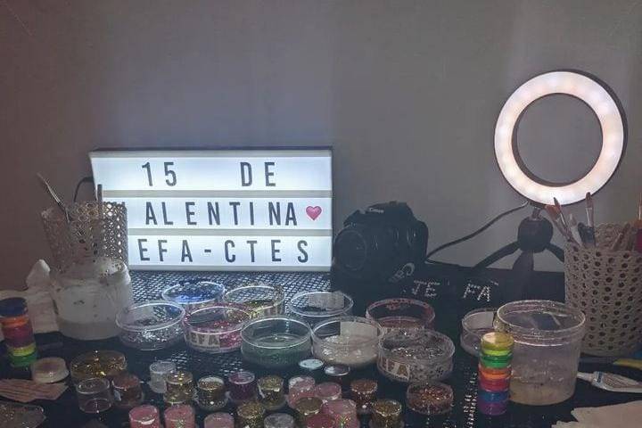 El stand de glitter