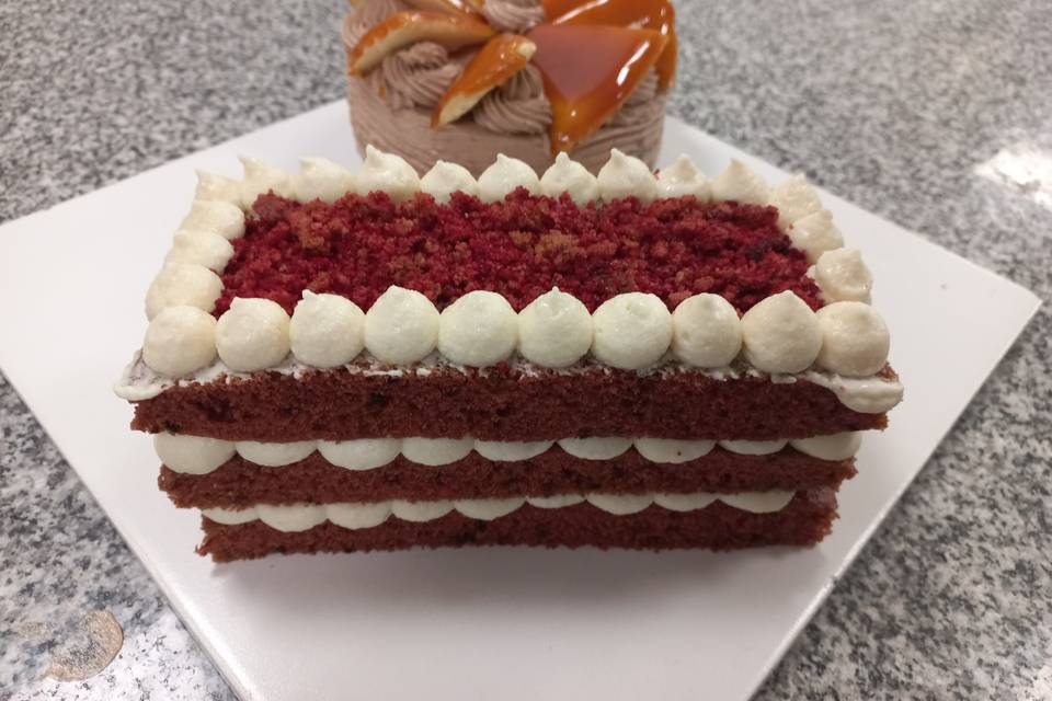 Red velvet y torta dobos