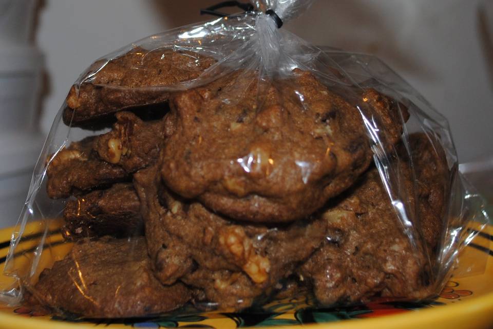 Cookies de nuez y chocolate