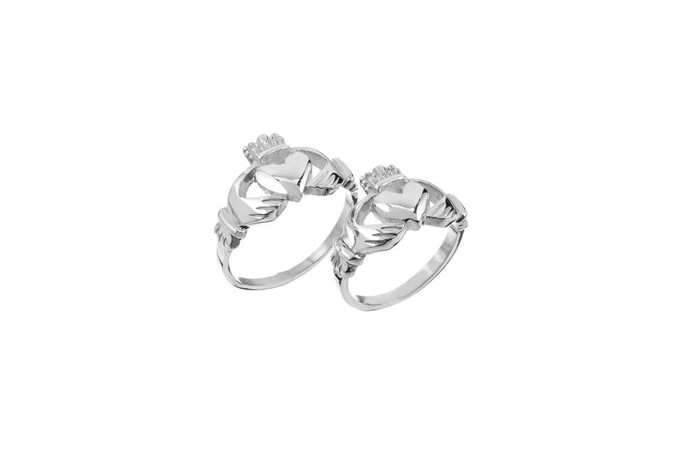 Alianzas Claddagh Celta Plata