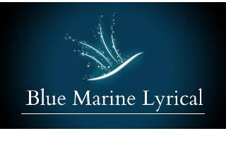 Blue marine lyrical logo