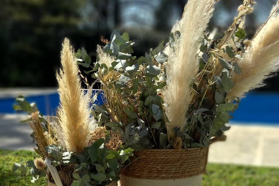 Detalle de deco con canastos