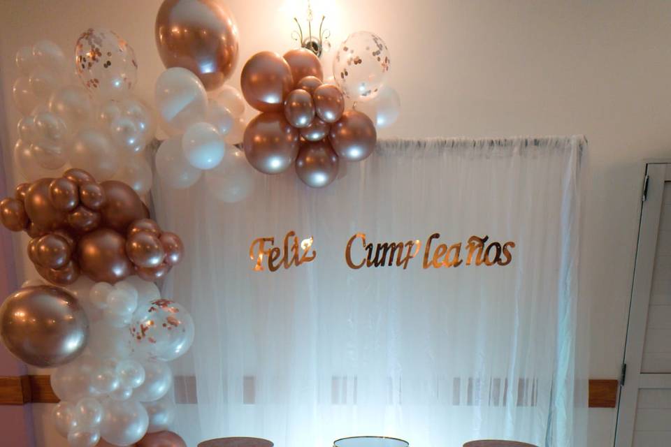 Decoración con globos - Fondo