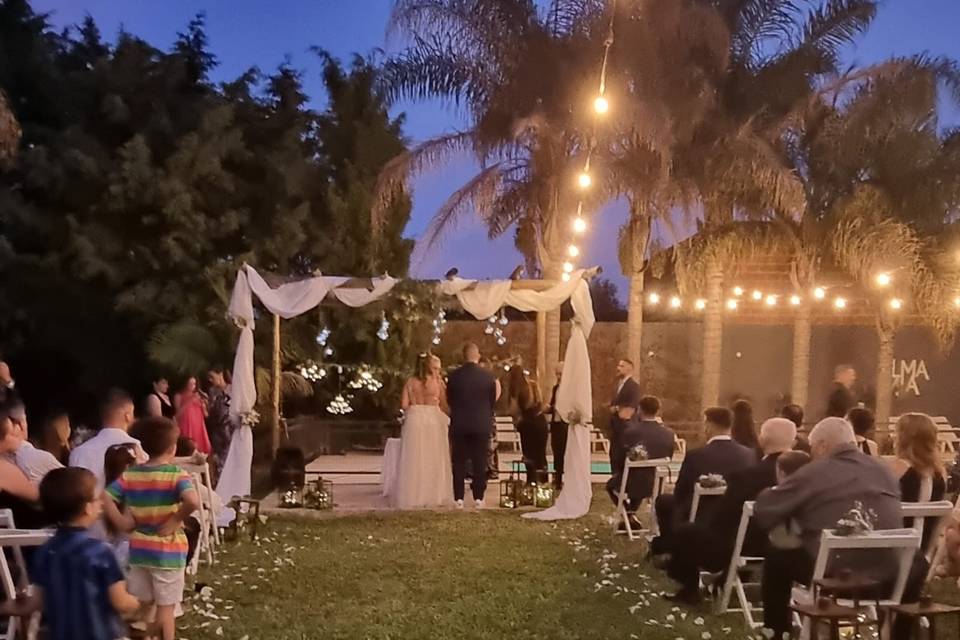 Boda al atardecer