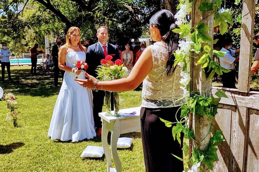 Ceremonia en el parque