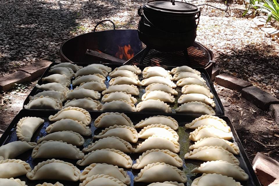 Empanadas al fuego