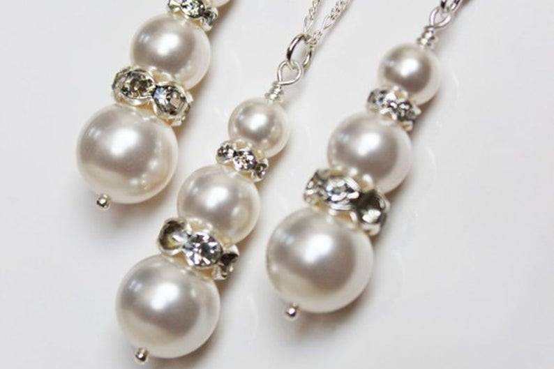 Conjunto perlas-strass